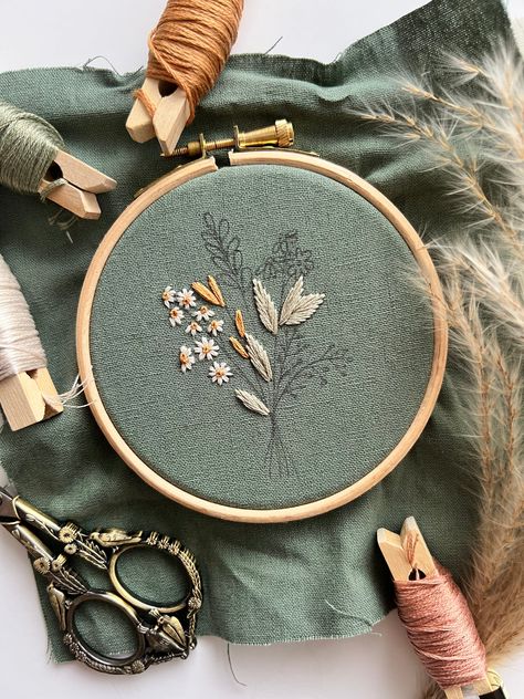 Summer Harvest Embroidery Pattern with Instructions || Digital Download Embroider Ideas, Digital Embroidery Patterns, Summer Harvest, Diy Embroidery Patterns, Hand Embroidery Projects, Learn Embroidery, Cute Embroidery, Embroidery Supplies, Sewing Embroidery Designs