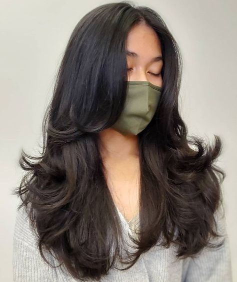 New Long Hairstyles, Long Layered Haircuts, Haircuts Straight Hair, Long Black Hair, Long Layered Hair, Haircuts For Long Hair, Long Straight Hair, Hair Inspo Color, Curtain Bangs