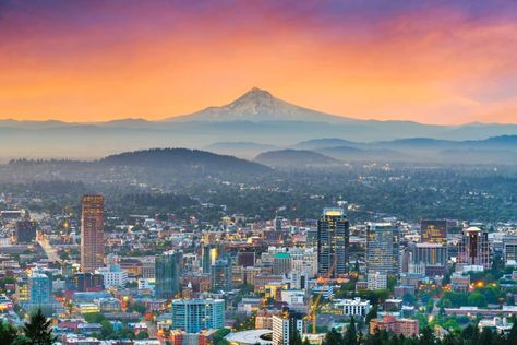 How to spend one day in Portland - from morning to evening - GlobalGrasshopper Mt Hood Oregon, Mt Hood, Portland Oregon, Portland, Oregon, Trees, Canvas