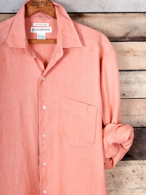 Pink Pictures, Backgrounds Pink, Coral Shirt, Linen Shirt, Passion For Fashion, Style Me, What To Wear, Outfit Inspirations, Summer Fashion