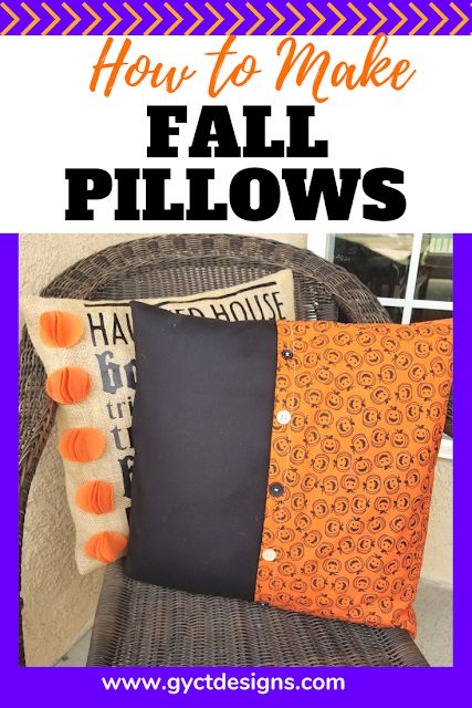 Step by step tutorial on how to make fall pillow covers for your patio pillows, couch pillows or as decorations for your favorite fall projects. Includes links for free Cricut cut files. Kid Pillows, Sewing Halloween, Fall Diys, Pillow Sewing, Fall Crafting, Fall Sewing Projects, Halloween Applique, Diy Pillow, Halloween Quilt