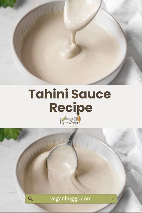 Tahini Sauce is a simple yet versatile condiment that brings a nutty, tangy flavor to any dish. With just 6 ingredients and 5 minutes of your time, you can whip up this creamy sauce that's perfect for drizzling over salads, roasted vegetables, or bowls. You'll want to add it to everything! #TahiniSauce #5MinuteRecipe #NuttyAndTangy #EasySauce #VeganCondiment #SimpleRecipes #HealthySauce #PlantBasedFlavor #QuickAndEasy #VersatileSauce Make Tahini, How To Make Tahini, Vegan Pesto Sauce, Jackfruit Pulled Pork, Tahini Sauce Recipe, Vegan Thanksgiving Dinner, Homemade Tahini, Vegan Salad Dressing, Easter Desserts Recipes