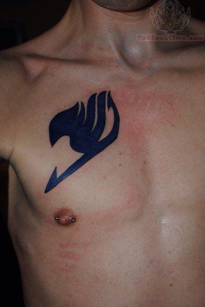 Gray Fullbuster tattoo Fairy Tail Guild Mark Tattoo, Fairy Tail Logo Tattoo, Fairy Tail Symbol Tattoo, Fairy Tail Emblem Tattoo, Fairy Tail Tattoo Symbols, Aquarius Chest Tattoo, Fairytail Tattoo Ideas, Grey Fairy Tail, Fairy Tail Tattoo Ideas