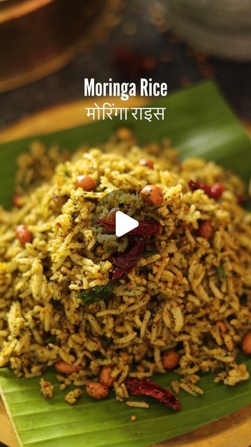 Malvika Hada Kumar | Recipe Developer on Instagram: "Moringa Rice 🍃🪴, is a great way to include moringa in your diet.

And if you love tamarind rice or lemon rice, then you will love this one too. It is also a great Lunch box recipe, that can be packed with yogurt and a side of salad.😍

This recipe needs a moringa podi, that you can prepare beforehand and store, so that this rice comes together in under 15 minutes.😊

Also, this is also a great way to use up your leftover rice. Actually this one tastes better when made with leftover rice. So try it and let me know how you liked it.❤️

Ingredients -
For moringa podi -
1 tsp oil
3-4 cloves garlic
2-3 dry red chilies 
Small piece of tamarind 
2 tbsp chana dal
2 tbsp urad dal
1 tsp cumin seeds
1 tsp pepper
1 tbsp coriander seeds
1 tsp sesam Easy Indian Lunch Recipes Vegetarian, Leftover Rice Recipes Indian, Tamarind Rice, Moringa Recipes, Leftover Rice Recipes, Lunch Box Recipe, Recipe Developer, Indian Rice Recipes, Vegetarian Recipes Lunch