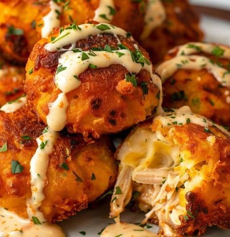 Crispy Potato Croquettes with Creamy Chicken Filling Chicken Potato Croquettes, Chicken Croquettes, Hearty Snacks, Potato Croquettes, Pumpkin Roll, Cream Cheese Chicken, Chicken Potatoes, Party Appetizers, Crispy Potatoes