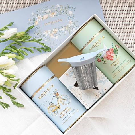 Luxury Tea Packaging, Amsterdam Breakfast, Tea Image, Sustainable Gift Wrap, Refreshing Breakfast, Tea Labels, Luxury Tea, Floral Sash, Tea Packaging Design