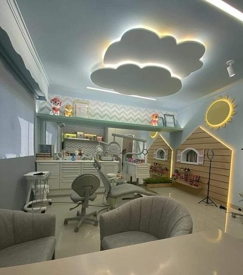 Daycare Interior Design, Pediatric Dental Office Decor, Kids Dental Office, Pediatric Dental Office Design, Dentist Office Design Interiors, Dental Design Interior, Dentistry Office, Children's Clinic, Pediatric Dental Office