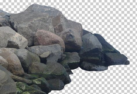 Rock Background For Editing, Mossy Rock Drawing, Rock With Moss Drawing, Edit Assets, Rock Vector Illustration, Rocks Png, Stone Png, Rock Clipart, Rock Png