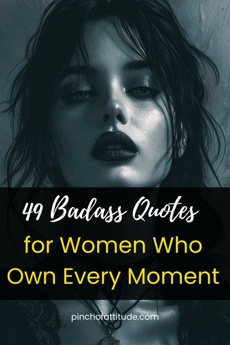 👑 Craving some badass attitude quotes? 💃 These attitude quotes for girls are here to remind you that you’re a force to be reckoned with! From owning your confidence to perfecting your IDGAF vibe, these quotes will keep you fierce. Perfect for those “not today” moments when you need a little extra sass! 🔥 #AttitudeQuotesForGirls #BadassAttitudeQuotes #IDGAFAttitudeQuotes #BadassQuotesForWomen Queen Quotes Sassy Badass, Tough People Quotes, Oversmartness Quotes, Back To Myself Quotes, Bad Assery Quotes Woman Strength, Women Attitude Quotes, Women Quotes Funny Sassy, Be Yourself Quotes Unique, Idgaf Vibe