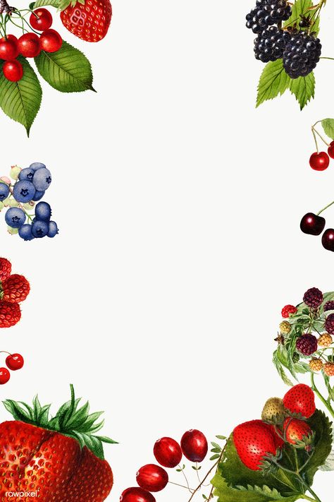 Hand drawn mixed berries frame design element | premium image by rawpixel.com / nap Berry Background, Mix Berry, Wallpaper Food, Baby Art Projects, Note Writing Paper, Fruit Wallpaper, Theme Background, Pixel Art Design, Fruit Design