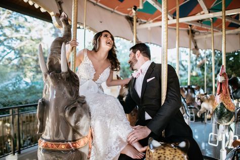 Carousel wedding at the San Antonio zoo by Vida  Chic Events Carousel Wedding, Carnival Wedding Theme, Coral Wedding Themes, Reception Entertainment, Flamingo Wedding, San Antonio Zoo, Summer Flamingo, Safari Wedding, Summer Wedding Inspiration