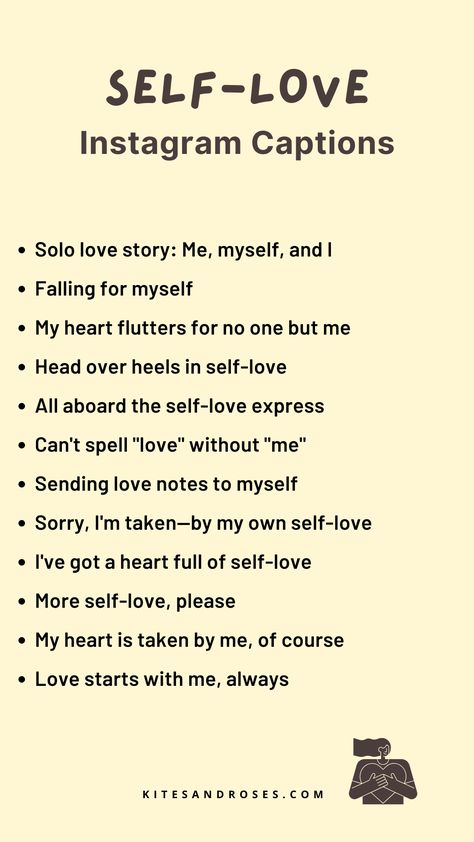 I Me And Myself Quotes, Myself Quotes For Instagram Bio, Captions For Myself Picture, Quotes Aesthetic Myself, Snap Photo Caption, Quotes For Photos Captions, Love Myself Captions For Instagram, Aesthetic Photo Captions, Love Myself Captions