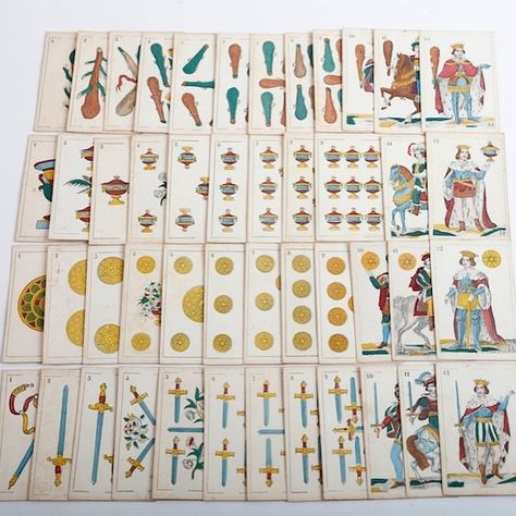 Spanish Deck, Spanish Playing Cards, Deck Of Playing Cards, Playing Card Deck, Card Deck, 17th Century, Deck Of Cards, 19th Century, Link In Bio