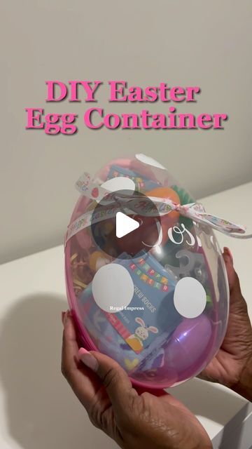 Regal.Impress on Instagram: "DIY Easter Egg Container. Can be for Children or adults! 🐰🌸🐣 
:
:
:
:
:
:
#diycrafts #dıy #reels #artsandcrafts #dollartreefinds #easter #easterbasket #lifestyleblogger #contentcreator #reels" Egg Container, Dollar Tree Finds, Easter Eggs Diy, Instagram Diy, Diy Easter, Easter Diy, Easter Baskets, Easter Crafts, Easter Egg