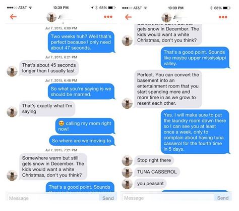 This couple totally nail Tinder dating with their 22-message ... Tinder Conversations, Tinder Messages, Witty Banter, Tumblr Relationship, Dating Tips For Men, Tinder Dating, Best Dating Apps, Single Mom Quotes, Practical Jokes