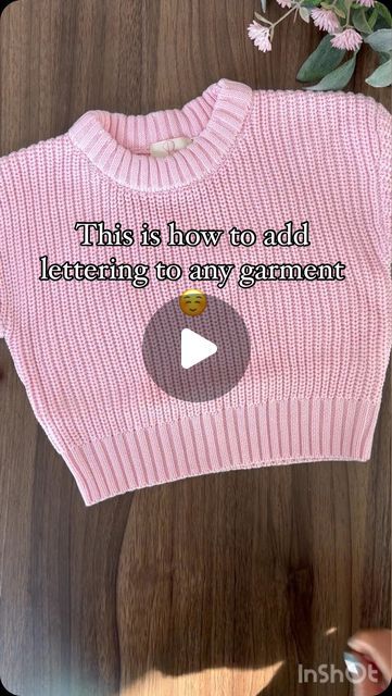 Hand embroided personalised sweaters - Pixie&Me on Instagram: "Save this video and give it a try! You can do this stitch on almost anything!!   Comment DAISY to be sent the link to our DIY Embroidery kits.  We share tutorials like this on how to simply learn embroidery! This is a great outlet if you’re finding you want a creative project but not sure what! THIS …IS….IT!   💜💜💜💜💜💜💜  Renee  #chainstitch #learntoembroider #nameknits #learnchainstitch #simpleembroidery #howtoembroider" Embroidery Sweaters Diy, Yarn Embroidery On Sweater Tutorial, How To Crochet Embroidery, Hand Stitched Embroidery Shirt, Yarn Stitching On Sweater, Embroidery Cardigan Diy, Hand Stitch Applique, Crochet Sweater Embroidery, Pixie Clothing Style