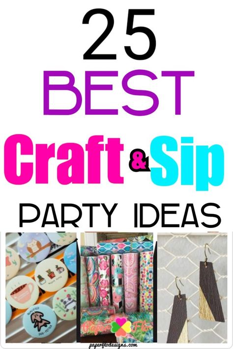 Social Club Ideas, Crafts For Girls Night, Craft Party Ideas, Bachelorette Crafts, Craft Night Party, Girls Night Crafts, Teaching Crafts, Group Crafts, Birthday Party Crafts