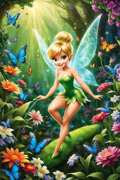 Tinker Bell Wallpaper, Tinker Bell Fairies, Tinkerbell Theme, Tinkerbell Tattoo, Disney Characters Pictures, Tinkerbell Wallpaper, Tinkerbell Pictures, Tinkerbell And Friends, Tinkerbell Disney