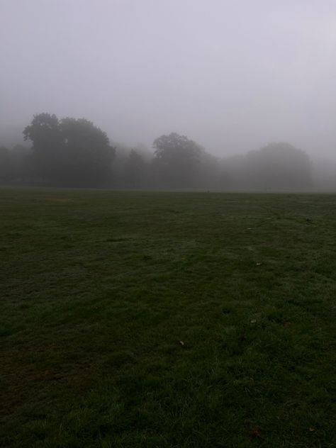 A foggy / misty field in autumn. Early morning walk. Empty field Field Aesthetic Dark, Dark Field Aesthetic, Jayden Core, Fields Aesthetic Dark, Foggy Flower Field Aesthetic, Dark Meadow, Foggy Field Aesthetic, Misty Field, Foggy Cottagecore