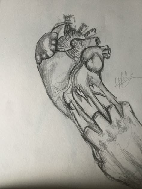 Heart Pain, Meaningful Drawings, Deep Art, Dark Art Drawings, Dark Art Illustrations, Sketches Simple, Hand Art Drawing, Sketch Ideas, Hand Art