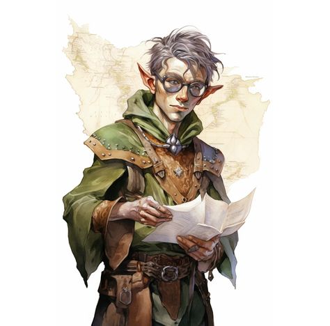 character illustration of a wise elf scholar with glass - Subscribe to our newsletter for daily generative AI art content. #MidJourneyAIart #MidJourney #nft #AI #art #painting #nftartist #AIartgallery #DigitalArt #artwork #AIart #generativeart #GenerativeAI Scholar Dnd Character, Shop Keeper Dnd, Elven Artificer, Dnd Scholar, Elf Scholar, Elf With Glasses, Fantasy Scholar, Elf Artificer, Fantasy Researcher