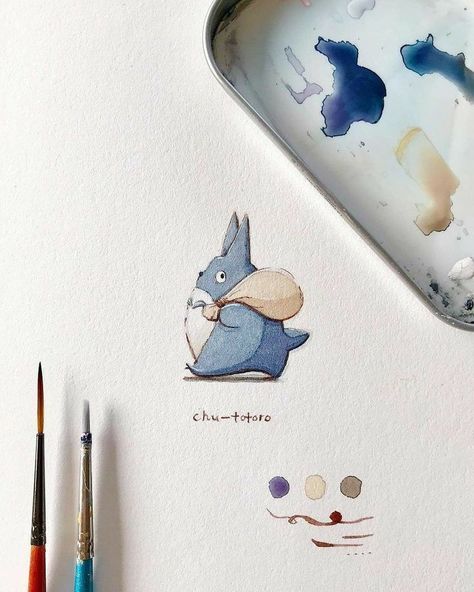 Studio Ghibli Wallpaper, Totoro Art, Studio Ghibli Fanart, Buku Harry Potter, Ghibli Artwork, Studio Ghibli Art, 수채화 그림, Watercolor Paints, Ghibli Art