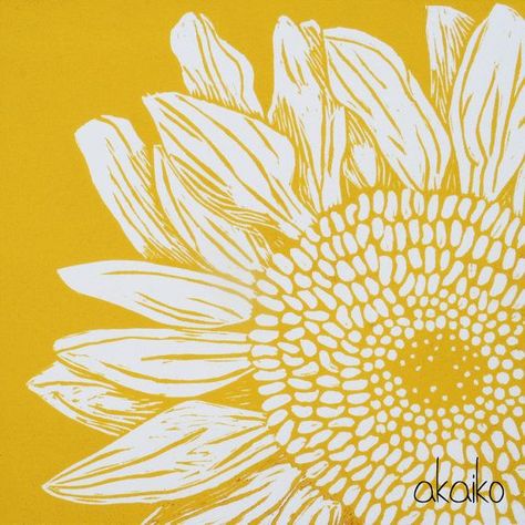 Lino Print Pattern, Linoleum Printmaking, Linocut Printmaking, New Flowers, Lino Art, Flowers Illustration, Linocut Art, Art Texture, Sunflower Art