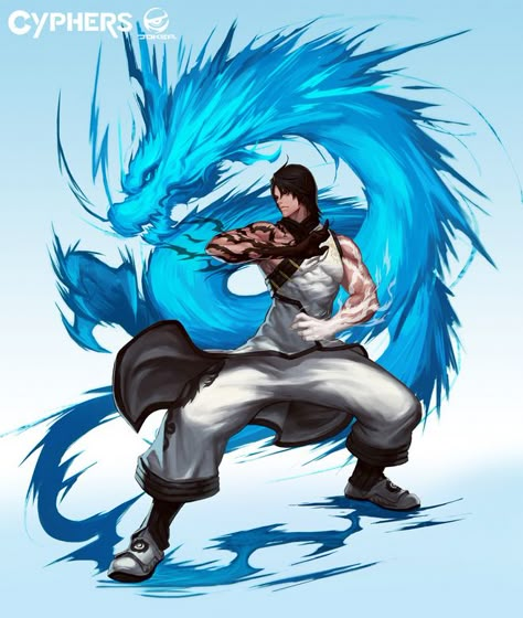 Dragon Martial Artist Dragon Monk, Demon Beast, Character Design Cartoon, Martial Artists, White Dragon, Blue Dragon, Martial Artist, Character Design Male, 판타지 아트