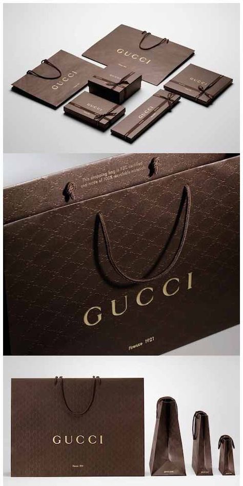 Gucci Packaging Design, Luxury Packaging Design Fashion, Luxury Packaging Design Boxes Branding, Gucci Packaging, Luxury Brand Packaging, Luxury Paper Bag, Paper Bag Design, Corporate Stationery, Luxury Packaging Design