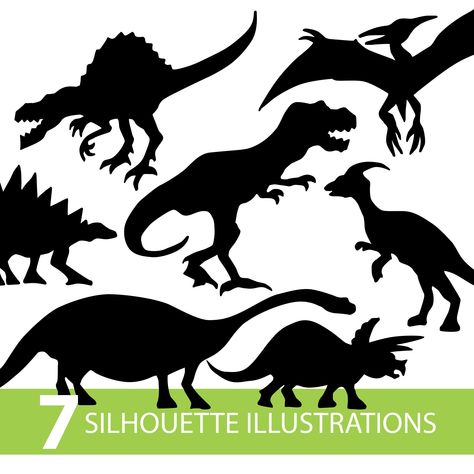 Dinosaur Silhouette Printable Free, Dinosaurs Silhouette, Cricut Inspiration, Dinosaur Silhouette, Card Making Designs, Galaxy Tattoo, Drawing Prompts, Colour Theme, Silhouette Illustration