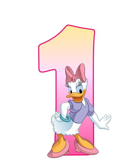 Kits imprimibles gratis : Abecedario y números Daisy Daisy Duck Birthday Party, Daisy Duck Birthday, Pata Daisy, Donald Duck And Daisy, Duck Birthday Party, Polka Dot Letters, Daisy Theme, Disney Png, Mickey Mouse Decorations