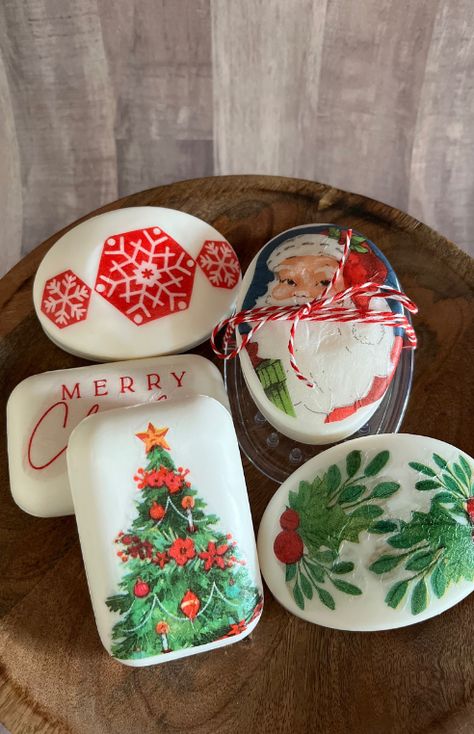 Learn How to Decoupage Soap with Napkins and Mod Podge - CATHIE FILIAN's Handmade Happy Hour Dishwasher Safe Mod Podge, Decoupage Jars, Thanksgiving Plates, Recycled Jars, Thanksgiving Napkins, Mod Podge Crafts, Napkin Decoupage, Wipes Case, Bee On Flower