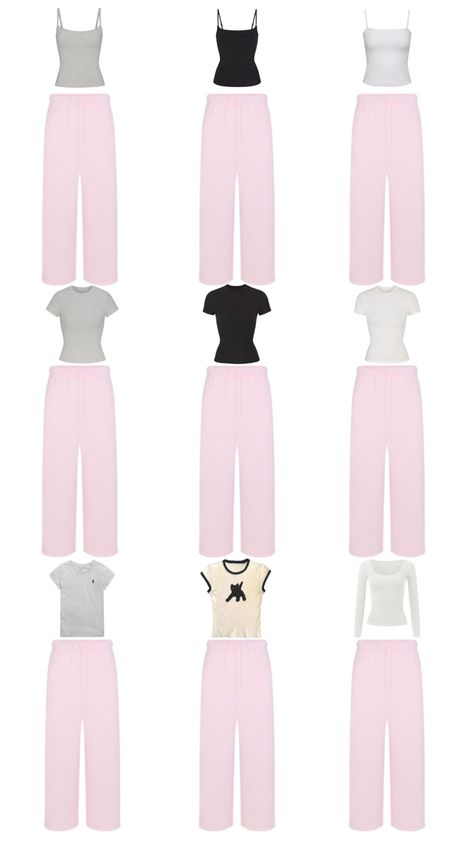 Outfits With Pink Sweatpants, Pink Sweatpants Outfit, Cute Middle School Outfits, Sweatpants Outfits, Middle School Outfits, Random Outfits, Pink Sweatpants, Sweatpants Outfit, School Outfits