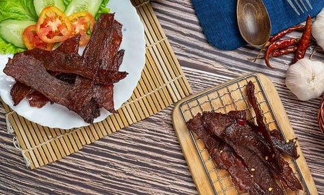 Smoked Moose Jerky Recipe Moose Jerky Recipe Dehydrator, Moose Jerky Recipe, Smoked Jerky Recipes, Jerky Marinade Recipes, Jerky Recipes Dehydrator, Smoked Jerky, Moose Meat, Jerky Marinade, Making Beef Jerky