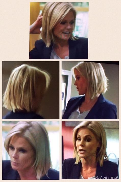 Julie Bowen hair Julie Bowen Hair Bob, Julie Bowen Haircut, Julie Bowen Hair, Lob Hairstyles, Mom Hair, Bob Cuts, Julie Bowen, Perfect Blonde, Lob Hairstyle