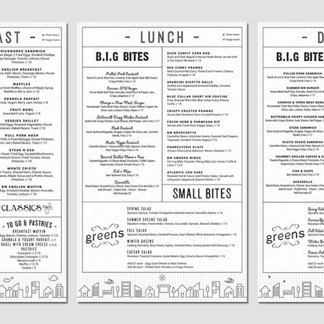 Runner-up design by soli.nonics Quirky Menu Design, Pub Menu Design, Gastro Pub Menu Design, Irish Pub Menu Design, Pizza Restaurant Menu Design, One Page Menu Design Restaurant, Gastro Pubs, British Pub, Pub Food