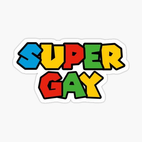 Gay Stickers Whatsapp, Sticker Ideas Whatsapp, Mario Logo, Sticker Whatsapp, Logo Parody, Emoji Stickers Iphone, Lgbt Sticker, Weird Stickers, Gay Sticker