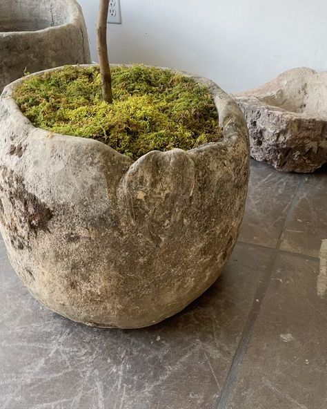 Antique limestone troughs , antique limestone pots , antique stone sinks and antique limestone dishes / bowls means our favorite container… | Instagram Antique Stone Sink, Moroccan Garden, Stone Sinks, Cement Art, Stone Planters, Castle Garden, Antique Stone, Concrete Art, Garden Fountains