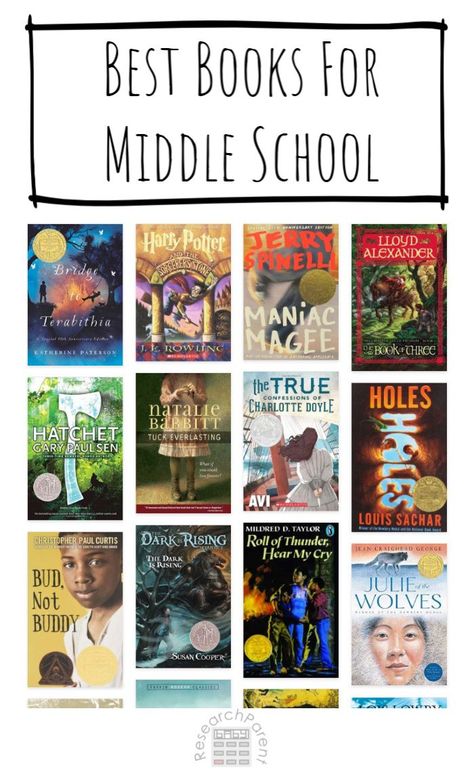 A selection of the best books for 7th and 8th grade compiled by cross-referencing multiple authoritative sources. Great books for 12, 13, and 14 year olds.  via @researchparent Good Books For 12-14, 8th Grade Reading List, Middle School Reading List, Books For Middle School, Middle School Novel Studies, Middle School Novels, Abeka Homeschool, Reading Party, 7th Grade Reading