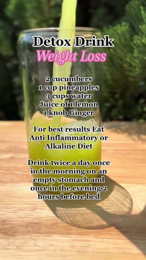 Cucumber Detox Drink, Colon Cleanse Drinks, Pineapple Cucumber, Pineapple Detox, Colon Cleanse Diet, Colon Cleanse Recipe, Cleaning Your Colon, Cleansing Drinks, Fat Burning Juice