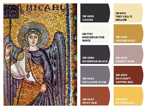 Byzantine color scheme Byzantine Color Palette, Byzantine Color, Color Combos Outfit, Egon Schiele, Spanish Style Home, Theme Color, Byzantine Icons, Graphic Design Projects, Spanish Style