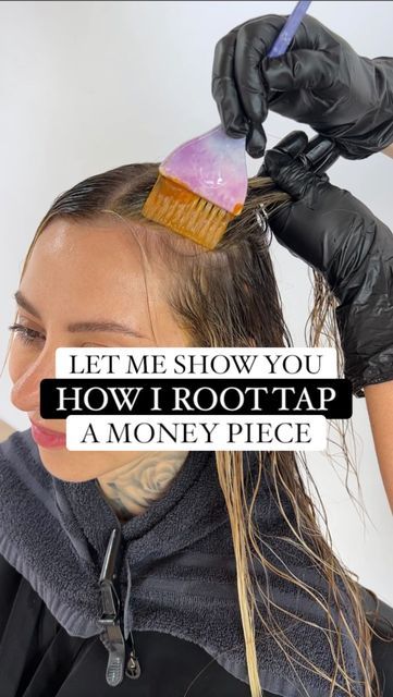 Money Pieces On Blonde Hair, Igora Vibrance Formula, Blonde Hair With Root Tap, Blonde Root Tap, Blended Money Piece Hair, Blonde Blended Roots, Blonde With Root Tap, Blonde Money Piece On Blonde Hair, Money Piece Hair Blonde