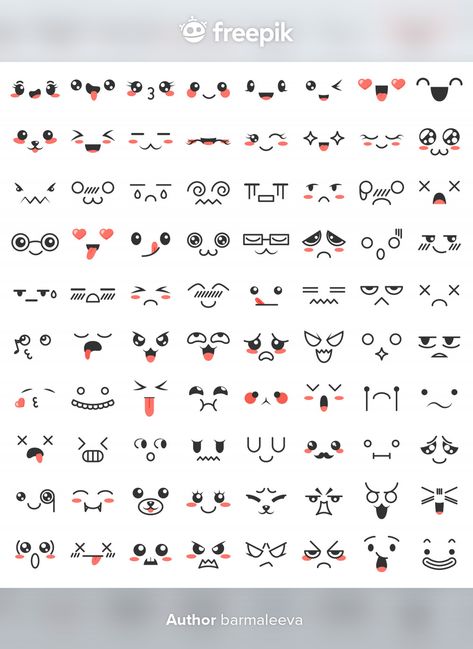 Cute Eyes Drawing Kawaii, Kawaii People, Face Doodles, Dibujo Simple, Emoji Drawings, Cartoon Eyes Drawing, Notebook Drawing, Cute Easy Doodles, Kawaii Faces