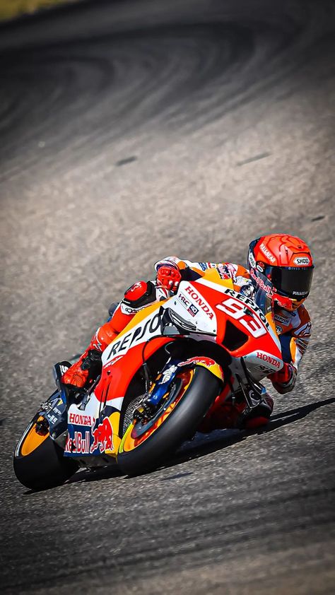 Marc Marquez Wallpapers, Bikers Wallpaper, Mark Marquez, Superbike Racing, Ktm Supermoto, Motogp Valentino Rossi, Repsol Honda, Motogp Race, Stylish Bike