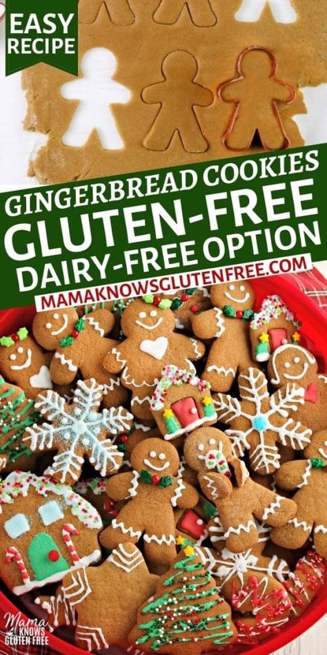 Mama Knows Gluten Free, Gluten Free Gingerbread Cookies, Easy Gingerbread Cookies, Gluten Free Christmas Cookies, Anti Inflamatory, Gluten Free Gingerbread, Gluten Free Holiday, Cookies Gluten Free, Gluten Free Cookie Recipes