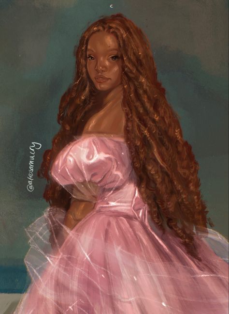 Halle Bailey Little Mermaid, Ariel Doll, Disney Princess Artwork, Fashion Illustrations Techniques, Studio Photography Poses, Mermaid Aesthetic, Halle Bailey, Black Mermaid, Black Femininity