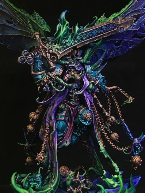 warhammer40k Mortarion 40k Model, Warhammer 40000 Miniatures, Warhammer Eldar, Warhammer Tabletop, Painting Figurines, Chaos Legion, Chaos 40k, Chaos Daemons, Warhammer 40k Figures