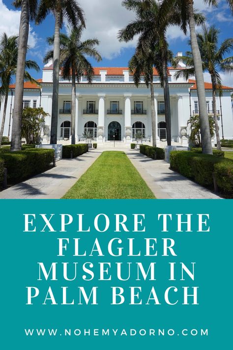 The Flagler Museum, is also known as Whitehall. It is a a seventy-five room 100,000 square foot gilded age mansion in Palm Beach, Florida. Henry Morrison Flagler, built Whitehall for this third wife, Mary Lily Kenan. He gave it to Mary Lily as a wedding present. I have wanted to tour the Flagler Museum for a while now and I am so happy that I took the time to do so. It is absolutely exquisite. #flaglermuseum #flaglermuseumpalmbeach #henryflaglermuseum Flagler Museum, Royal Poinciana, Florida East Coast, Morning Room, Palm Beach Florida, Wedding Present, Memorial Day Weekend, Gilded Age, I Am So Happy