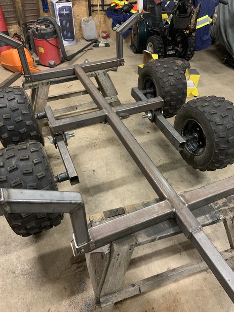 Automotive Sculpture, Water Trailer, Quad Trailer, Custom Industrial Furniture, Utv Trailers, Log Trailer, Offroad Trailer, Homemade Trailer, Trailer Frame