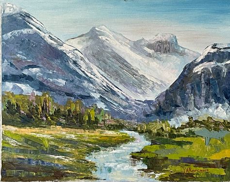 Colorado Fall, Serene Nature, Now Oils, Fall River, Mountain River, Painting Landscape, Mountain Paintings, Pictures To Paint, Oil Painting Landscape